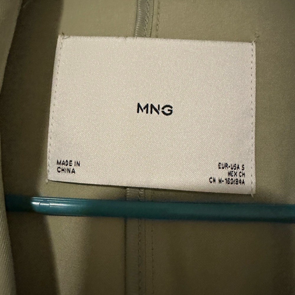 Mango Olive Green Coat Size S - Picture 2 of 2